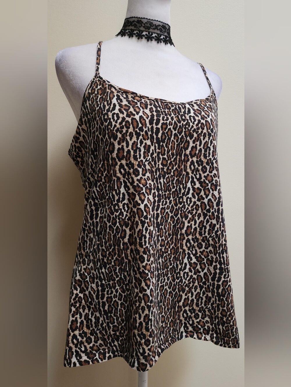 Apt. 9 Leopard Print Camisole Essential Tank Top Size XL